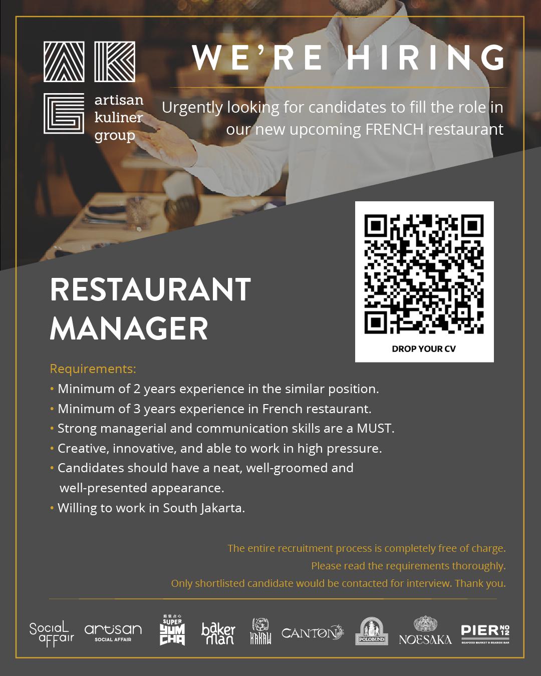 Image Restaurant Manager Career