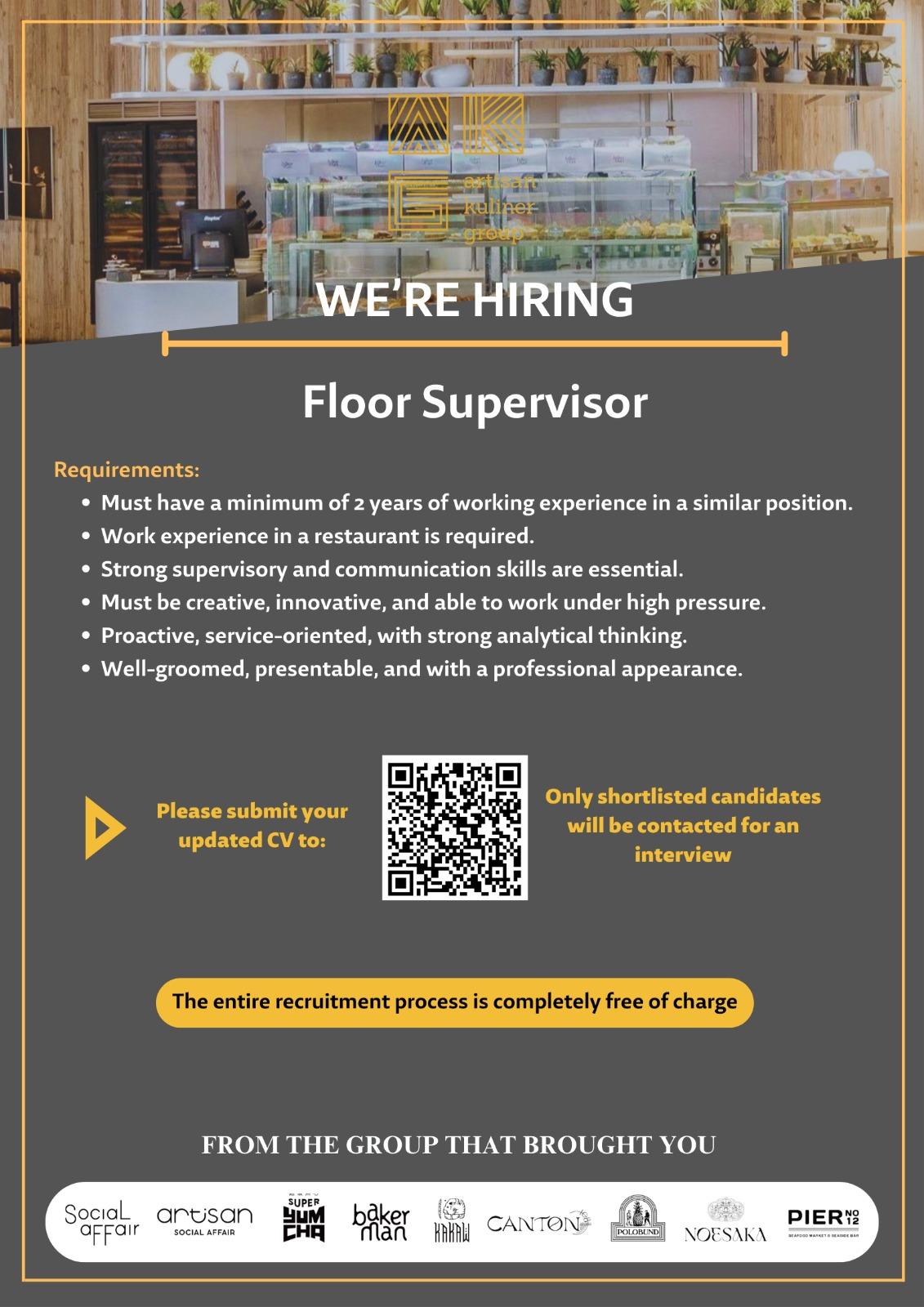 Image Floor Supervisor Career