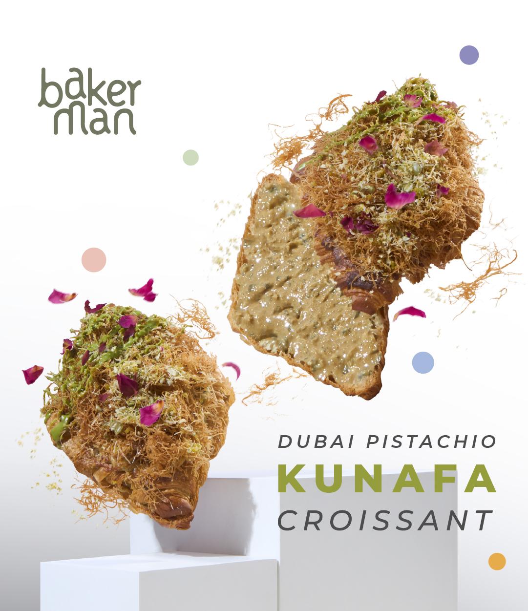 Image of Taste the Sweet Sensation from the Middle East with Bakerman’s Dubai Pistachio Kunafa Croissant